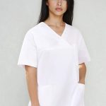 bílá pracovní halena