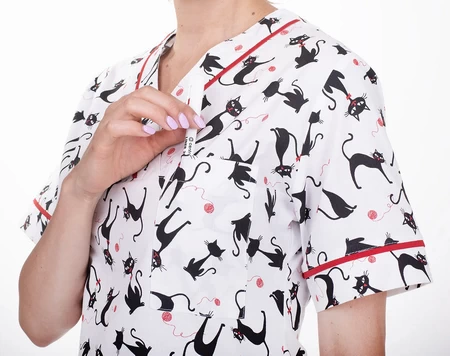 zdravotnické haleny s potiskem