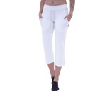 Bílé zdravotnické 3/4 kalhoty