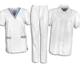 Bílé zdravotnické oděvy