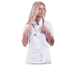 Bílé zdravotnické tuniky